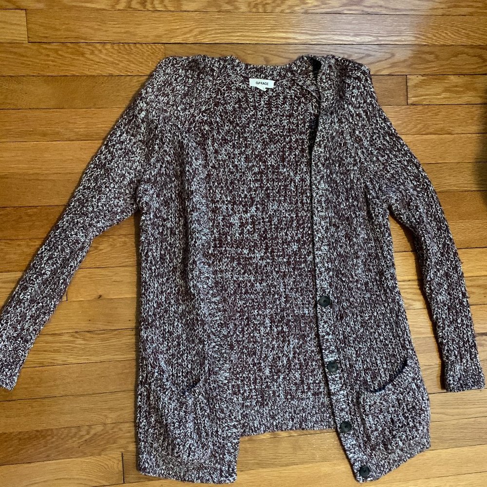 Garage women's long knit sweater cardigan XS - S
